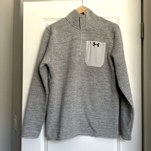 Under Armour UA Specialist Long Sleeve Henley Grey - Large